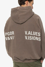Load image into Gallery viewer, PEGADOR COLT BOXY RAGLAN HOODIE VINTAGE DUST BROWN