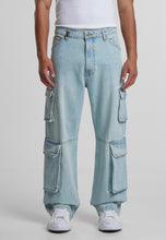 Lade das Bild in den Galerie-Viewer, 2Y STUDIOS AIDAN CARGO BAGGY JEANS SAND BLUE SAND BLUE Bild 5