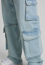 Lade das Bild in den Galerie-Viewer, 2Y STUDIOS AIDAN CARGO BAGGY JEANS SAND BLUE SAND BLUE Bild 6