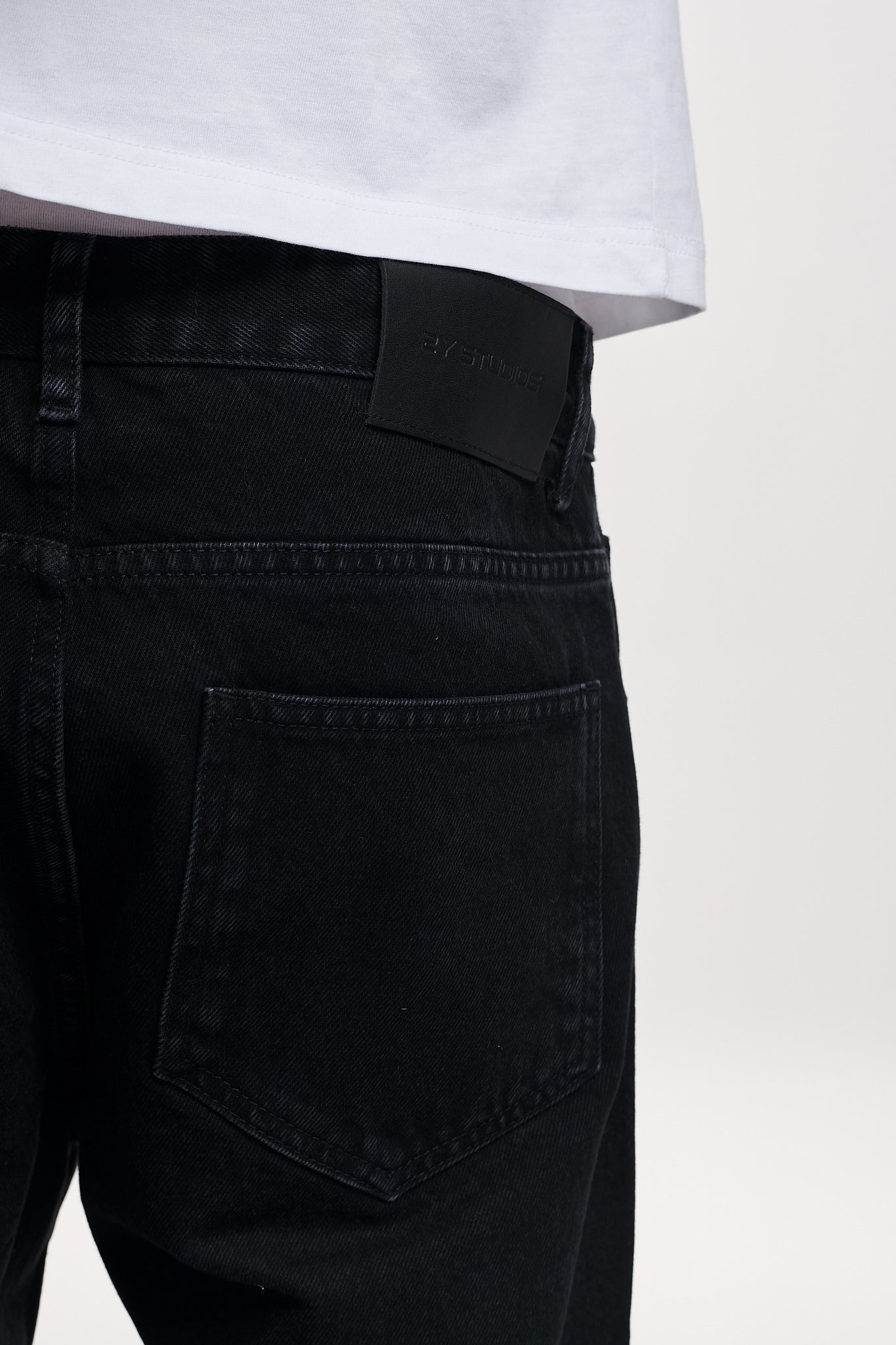 2Y STUDIOS GABRIE BASIC STRAIGHT JEANS WASHED BLACK WASHED BLACK Bild 6