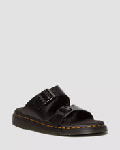 Lade das Bild in den Galerie-Viewer, DR. MARTENS JOSEF BUCKLE SLIDE BLACK ANALINE