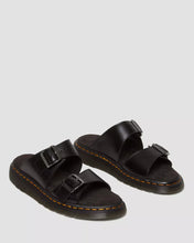 Lade das Bild in den Galerie-Viewer, DR. MARTENS JOSEF BUCKLE SLIDE BLACK ANALINE