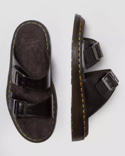 Lade das Bild in den Galerie-Viewer, DR. MARTENS JOSEF BUCKLE SLIDE BLACK ANALINE