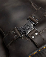 Lade das Bild in den Galerie-Viewer, DR. MARTENS ANISTONE HI BIKER BOOTS BURNISHED WAXY PULL UP WP