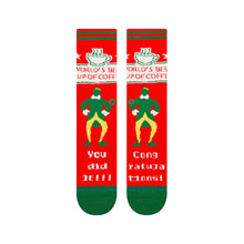Load image into Gallery viewer, STANCE WORLDS BEST COFFEE CREW SOCK RED "BUDDY - THE ELF"