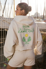 Lade das Bild in den Galerie-Viewer, PEGADOR FLORA LOGO CROPPED SWEAT JACKET WASHED COAST SAND