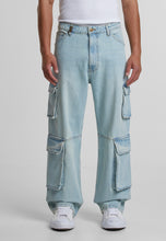 Load image into Gallery viewer, 2Y STUDIOS AIDAN CARGO BAGGY JEANS SAND BLUE
