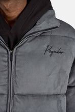 Lade das Bild in den Galerie-Viewer, PEGADOR NEUM SUEDE PUFFER JACKET DARK GREY