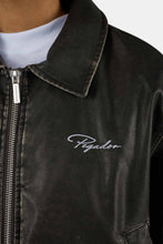 Lade das Bild in den Galerie-Viewer, PEGADOR PRENIN FAUX LEATHER BOMBERJACKET BLACK