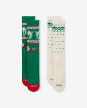 Load image into Gallery viewer, NIKE EVERYDAY PLUS CUSHIONED WINTER WONDERLAND CREW SOCKEN 2ER PACK
