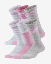 Load image into Gallery viewer, NIKE EVERYDAY CUSHIONED CREW SOCKEN 6ER PACK