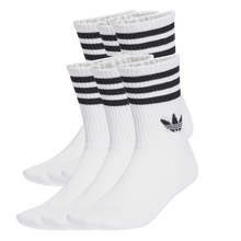 Lade das Bild in den Galerie-Viewer, ADIDAS 3-STRIPES CREW SOCKEN 6ER PACK WHITE Bild 1