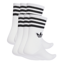 Lade das Bild in den Galerie-Viewer, ADIDAS 3-STRIPES CREW SOCKEN 6ER PACK WHITE Bild 2