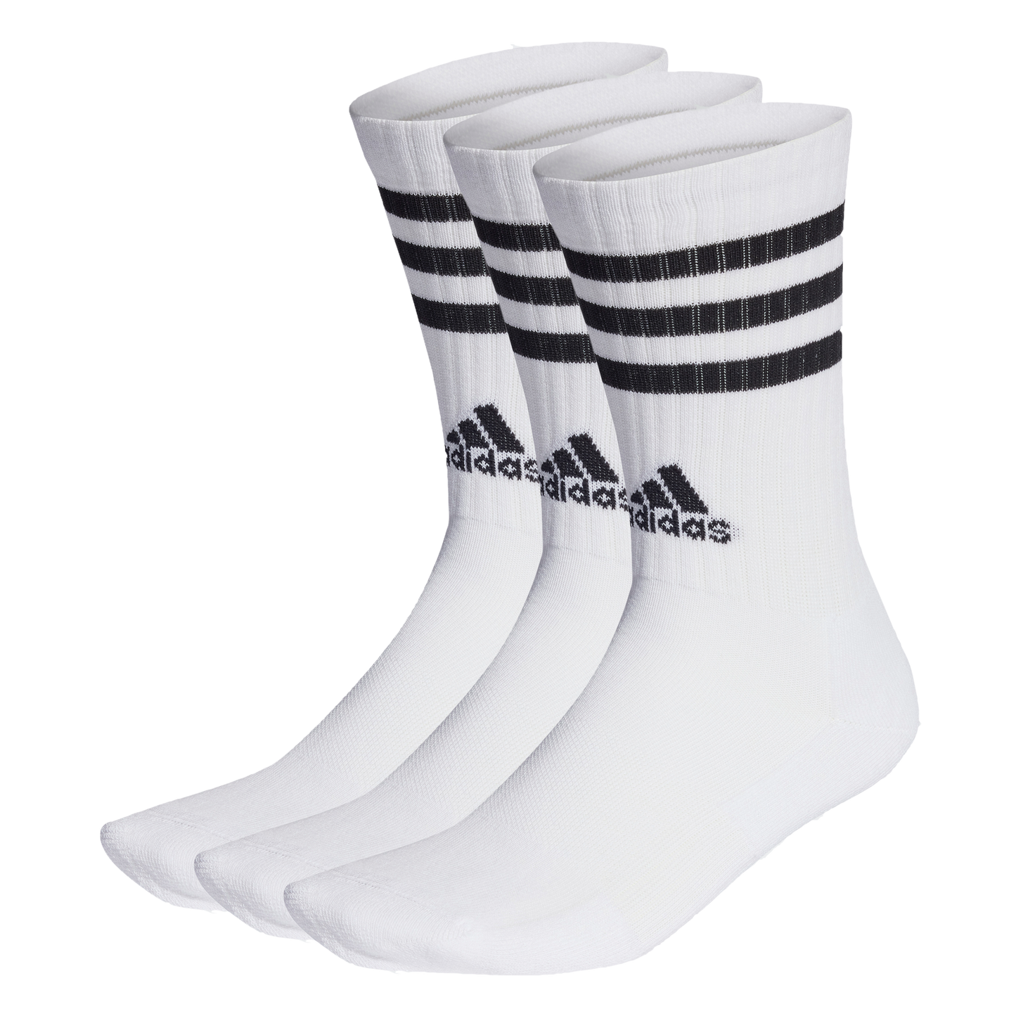 ADIDAS 3-STRIPES CUSHIONED CREW SOCKEN WHITE/BLACK Bild 1