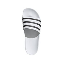 Load image into Gallery viewer, ADIDAS ADILETTE WHITE/CBLACK/WHITE Bild 10