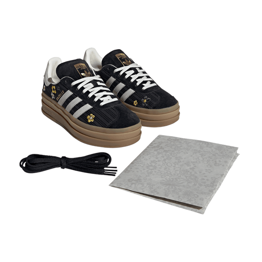 ADIDAS X LIBERTY LONDON GAZELLE BOLD CBLACK/OWHITE/EQTYEL Bild 2