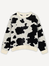 Lade das Bild in den Galerie-Viewer, ANOTHER COTTON LAB ANOTHER COW KNIT SWEATER WHITE Bild 1