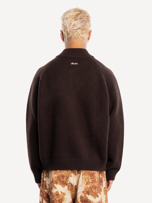 Another Half-Zip Cardigan BROWN Bild 2