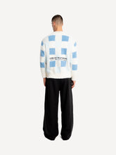Lade das Bild in den Galerie-Viewer, ANOTHER COTTON LAB CHECKED KNIT SWEATER BLUE Bild 3