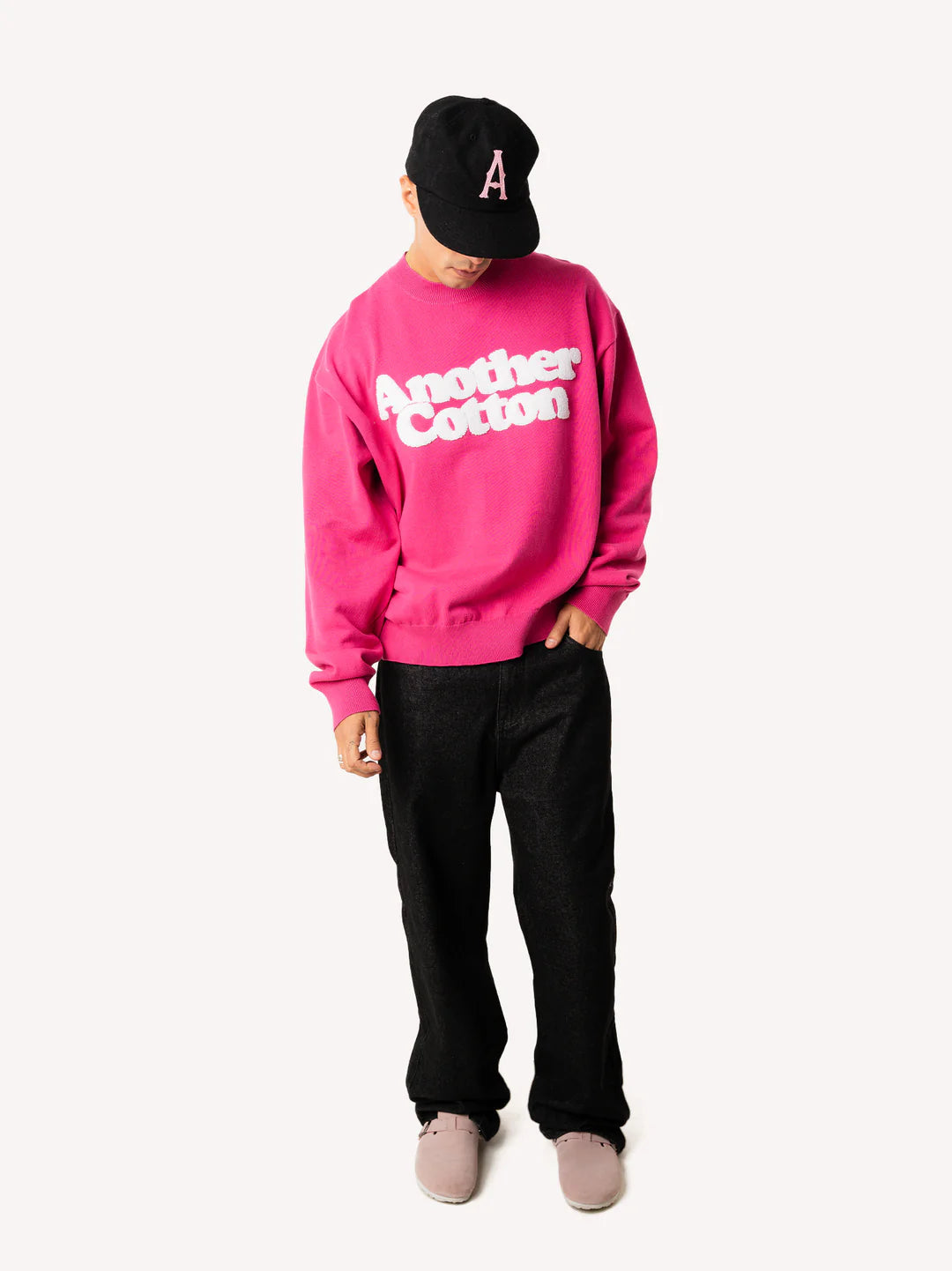 ANOTHER COTTON LAB CHENILLE OVERSIZE KNIT SWEATSHIRT PINK Bild 3