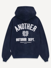 Load image into Gallery viewer, ANOTHER COTTON LAB OUTDOOR DEPT. WASHED ZIP HOODIE BLUE Bild 1