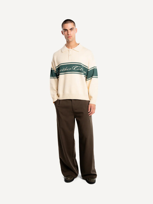 ANOTHER COTTON LAB SIGNATURE KNIT RUGBY SWEATER BEIGE Bild 2