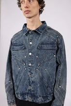Lade das Bild in den Galerie-Viewer, FAVELA HEAVY CUTLINE BLUE WAVE WASHED DENIM JACKET WASH BLUE DENIM Bild 5