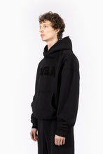 Lade das Bild in den Galerie-Viewer, FAVELA PUFF DISTRESSED HOODIE BLACK BLACK Bild 2