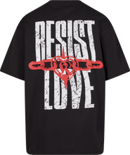 Lade das Bild in den Galerie-Viewer, KARL KANI WOVEN SIGNATURE RESIST LOVE TEE BLACK Bild 1