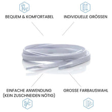 Lade das Bild in den Galerie-Viewer, LEAZY FLAT ELASTISCHE SCHNÜRSENKEL WEISS WEIß Bild 2