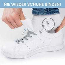 Lade das Bild in den Galerie-Viewer, LEAZY FLAT ELASTISCHE SCHNÜRSENKEL HELLGRAU HELLGRAU Bild 4