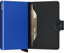 Lade das Bild in den Galerie-Viewer, MINIWALLET MATTE BLACK & BLUE