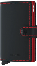 Lade das Bild in den Galerie-Viewer, MINIWALLET MATTE BLACK & RED