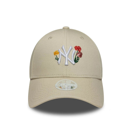 NEW ERA 9FORTY WOMEN MLB FLORAL CAP NEW YORK YANKEES LIGHT BEIGE Bild 2