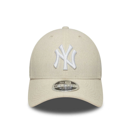 NEW ERA LINEN 9FORTY M-CROWN CAP NEW YORK YANKEES LIGHT BEIGE Bild 2