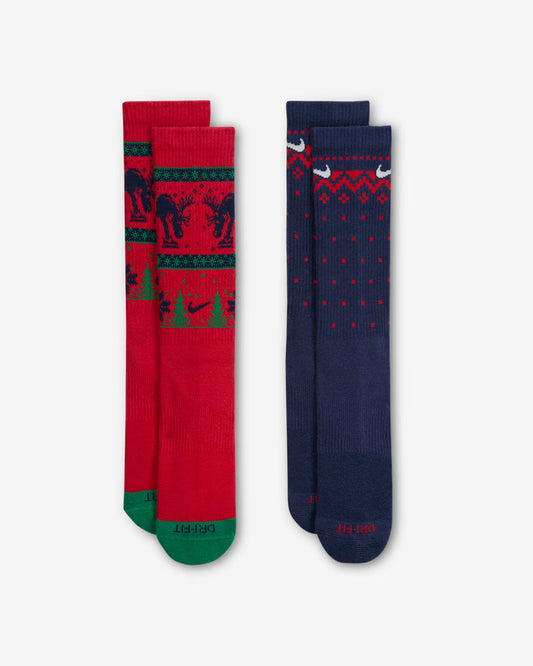 NIKE EVERYDAY PLUS CUSHIONED WINTER WONDERLAND CREW SOCKEN 2ER PACK MULTI-COLOR Bild 2
