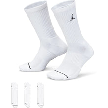 Load image into Gallery viewer, JORDAN CUSH CREW SOCKEN WHITE/BLACK Bild 1