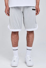 Lade das Bild in den Galerie-Viewer, PEGADOR BASKETBALL SHORTS HEATHER GREY/WHITE Bild 3