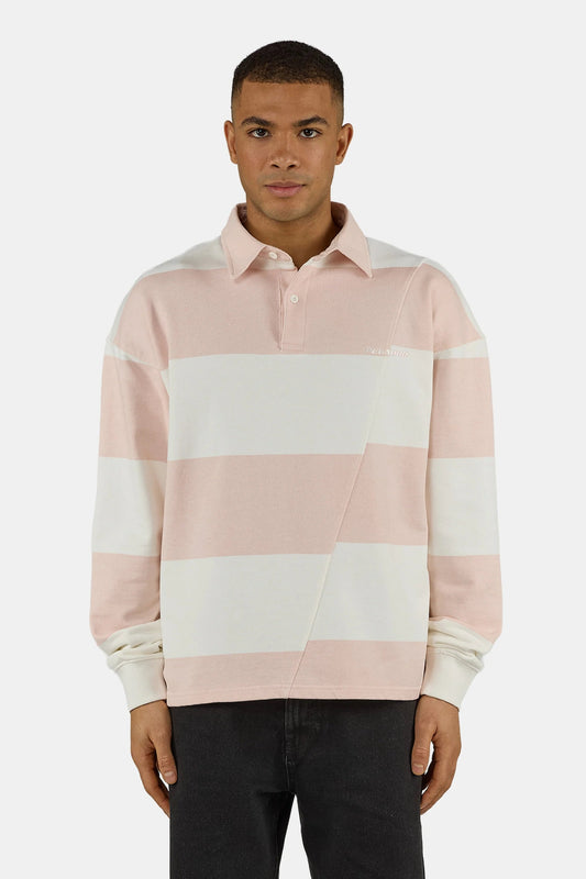 PEGADOR CASTELLUCCIO POLO LONG SLEEVE WASHED POWDER PINK WASHED POWDER PINK WARM WHITE Bild 2