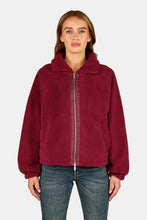 Load image into Gallery viewer, PEGADOR ENNA TEDDY JACKET BURGUNDY RED BURGUNDY RED Bild 5