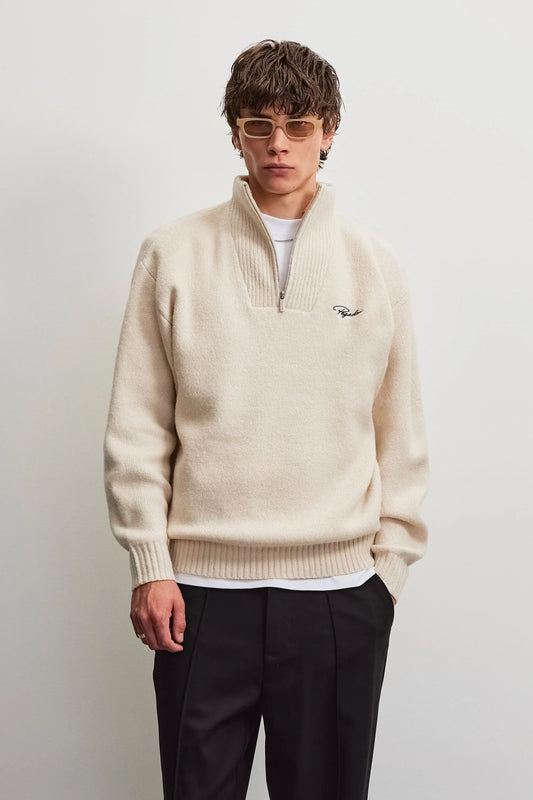 Gilmonde Structured Knit Half-Zip Sweater CREAM CREAM Bild 2