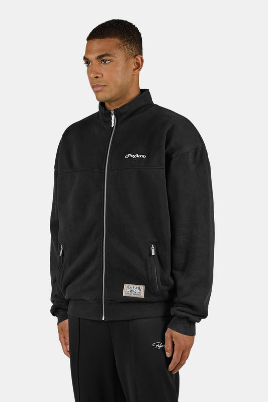 PEGADOR SHELBY OVERSIZED DOUBLE LAYER SWEAT TRACK JACKET VINTAGE BLACK VINTAGE BLACK Bild 2