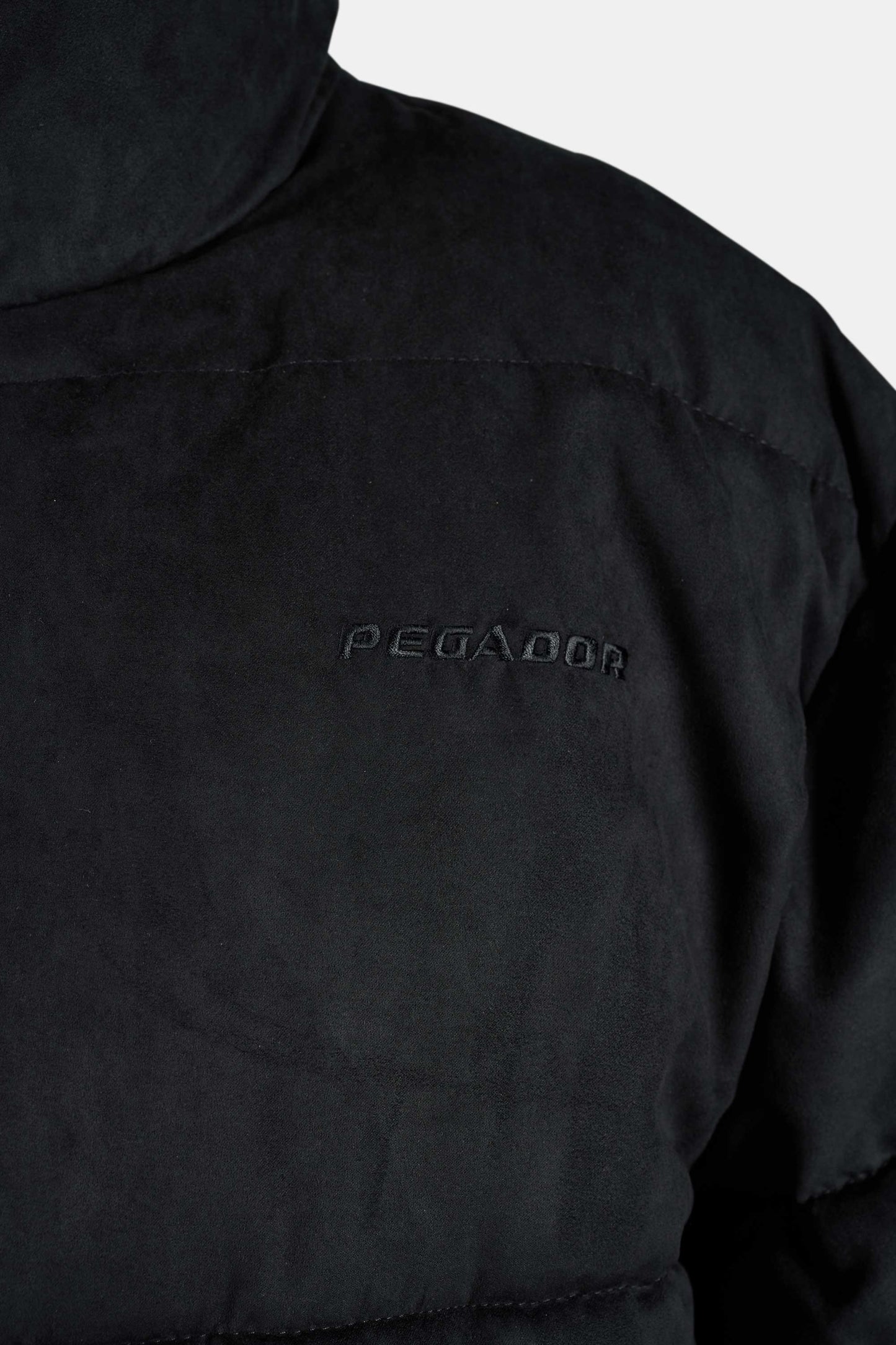 PEGADOR SIDAN VELOUR PUFFER JACKET BLACK BLACK Bild 8
