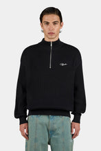 Lade das Bild in den Galerie-Viewer, PEGADOR SIGNAR OVERSIZED HALFZIP KNIT SWEATER BLACK BLACK Bild 1