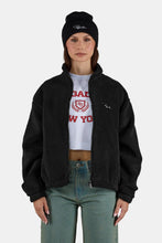 Lade das Bild in den Galerie-Viewer, PEGADOR TAMSIN TEDDY JACKET BLACK BLACK Bild 1