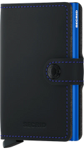 Lade das Bild in den Galerie-Viewer, MINIWALLET MATTE BLACK & BLUE BLACK & BLUE Bild 1