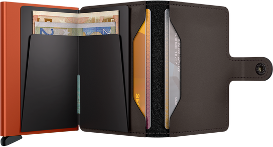 SECRID MINIWALLET MATTE TRUFFLE & ORANGE TRUFFLE & ORANGE Bild 2