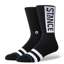 Load image into Gallery viewer, STANCE OG CREW SOCK BLACK BLACK Bild 1