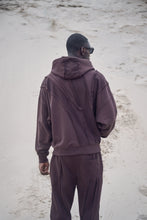Load image into Gallery viewer, PEGADOR ANCY INSIDE OUT TERRY BOXY SWEAT JACKET WASHED OAK BROWN

