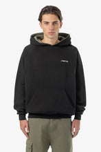 Lade das Bild in den Galerie-Viewer, PEGADOR MOOLT REVERSIBLE BOXY DOUBLE LAYER HOODIE WASHED BLACK FADED OLIVE
